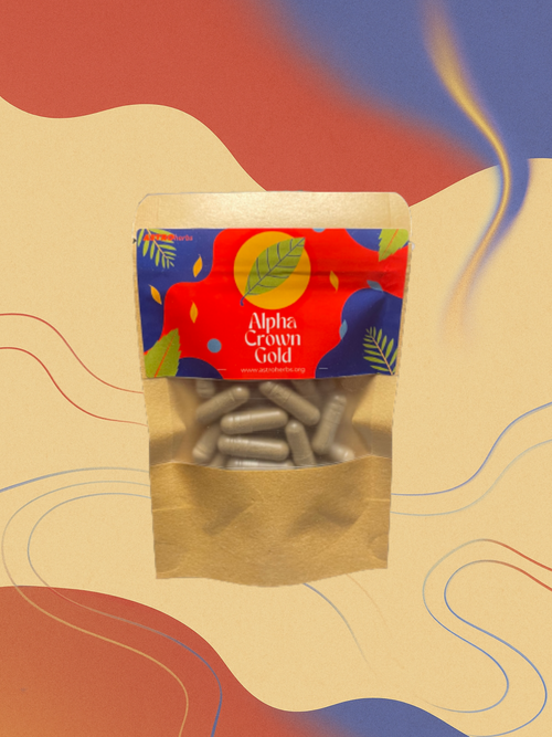 Alpha Crown Gold: Brain Booster (30 Veg Capsules) - ASTROherbs